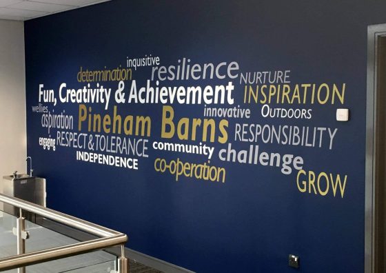 Word Cloud Wall Graphic