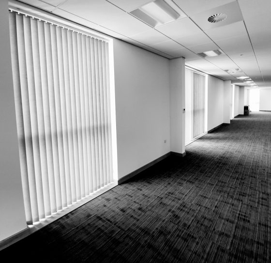 Vertical Blinds, New Build Offices